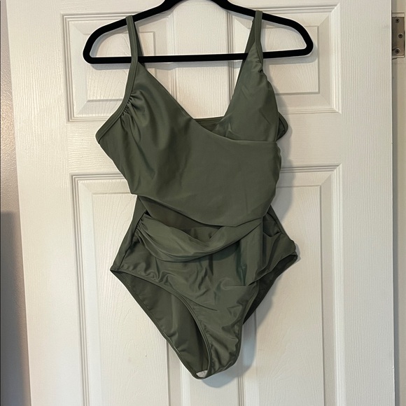 SHEIN Olive Green One Piece Swimsuit - Picture 1 of 3